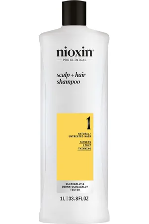 Nioxin Scalp and Hair Thickening System 1 Shampoo for Natural Hair with Light Thinning 1L