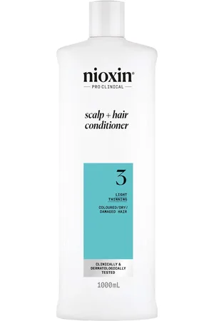 Nioxin Scalp and Hair Thickening System 3 Conditioner for Coloured Dry and Damaged Hair with Light Thinning 1L