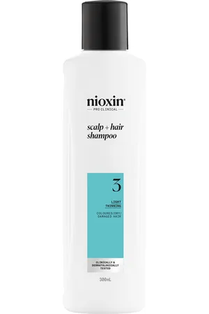 Nioxin Scalp and Hair Thickening System 3 Shampoo for Coloured Dry and Damaged hair with Light Thinning 300ml