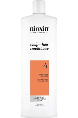 Nioxin Scalp and Hair Thickening System 4 Conditioner for Coloured Dry and Damaged Hair with Progressed Thinning 1L