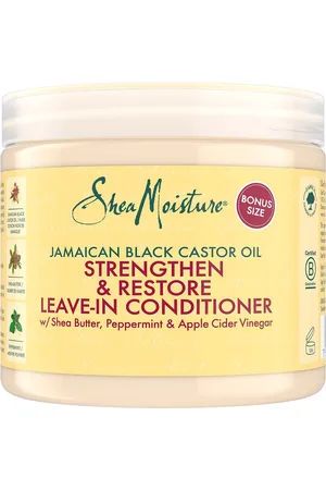 Shea Moisture Acondicionador sin aclarado fortalecedor y reparador con aceite de ricino negro de Jamaica de Shea Moisture 454g