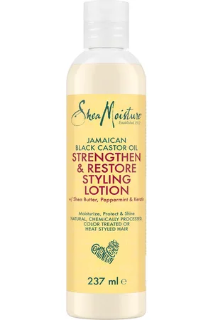 Shea Moisture Loción de peinado con aceite de ricino negro de Jamaica Strengthen and Restore de Shea Moisture, 237 ml