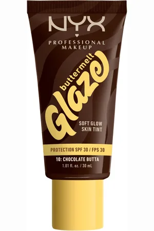 NYX PROFESSIONAL MAKEUP Buttermelt Glaze Soft Glow Skin Tint + SPF/FPS 30 Foundation (Various Shades)