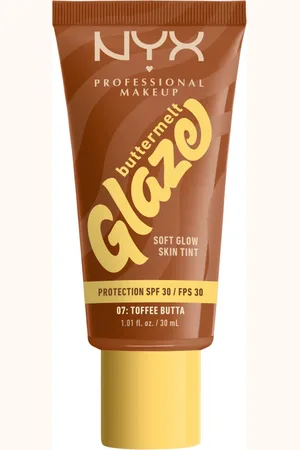 NYX PROFESSIONAL MAKEUP Buttermelt Glaze Soft Glow Skin Tint + SPF/FPS 30 Foundation (Various Shades)
