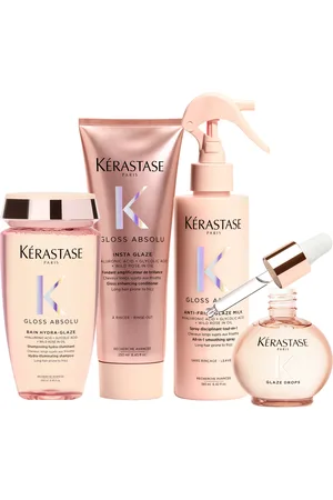 Kerastase Kérastase Gloss Absolu Shampoo, Conditoner, Milk and Oil Bundle