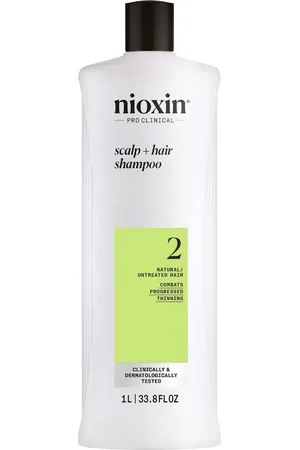 Nioxin Scalp and Hair Thickening System 2 Shampoo for Natural Hair with Progressed Thinning 1L