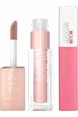 Maybelline Set de brillo de labios Lifter Gloss y barra de labios Superstay Matte Ink (varios tonos)