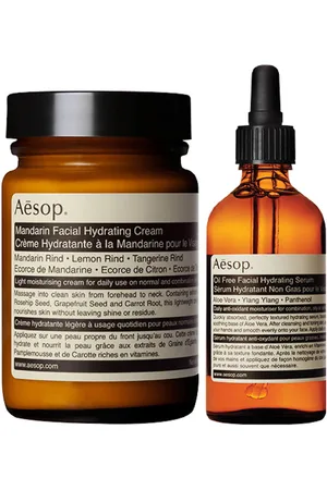 Aesop Mandarin Facial Cream and Lightweight Serum Duo