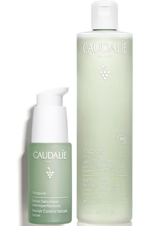 Caudalie Vinopure Toner and Serum Bundle