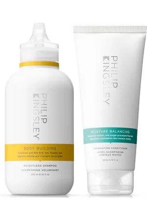Philip Kingsley Body Building Shampoo 250ml and Moisture Balancing Conditioner 200ml Duo