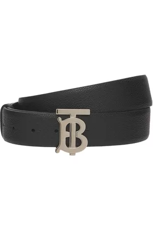 Burberry | Hombre Cinturón Tb De Piel De Grano Con Logo 35mm 85