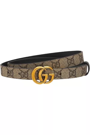 Gucci | Mujer Cinturón "gg Marmont" De Piel Reversible /black 70