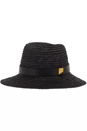 VALENTINO GARAVANI Mujer Sombreros - | Mujer Sombrero Rockstud De Paja Y Piel Xs