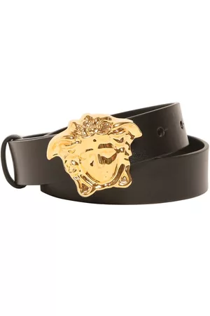 VERSACE | Niño Cinturón De Piel Con Hebilla De Medusa M