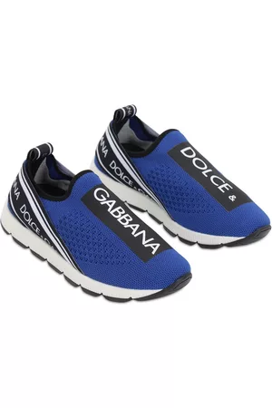 Dolce & Gabbana | Niña Sneakers Slip-on De Punto Con Logo 34