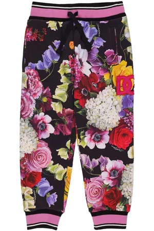 Dolce & Gabbana | Niña Pantalones De Algodón Con Estampado Floral 8a