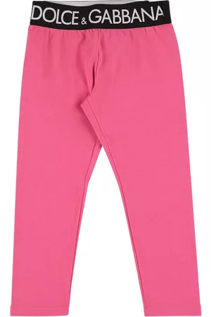 Dolce & Gabbana | Niña Leggings De Algodón Con Logo 8a