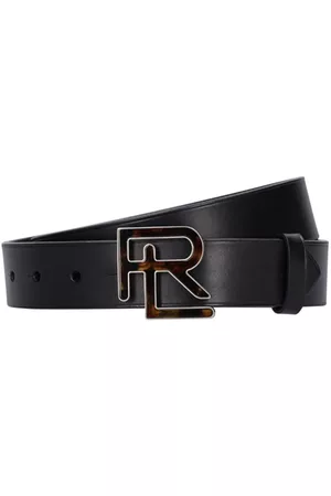 Ralph Lauren | Mujer Cinturón De Piel Con Hebilla Con Logo Xs