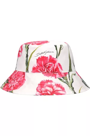 Dolce & Gabbana Niñas Gorros - | Niña Gorro Pescador De Algodón Con Estampado /rojo S