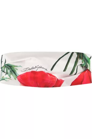 Dolce & Gabbana | Niña Diadema De Algodón Con Estampado Floral /rojo I