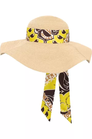VALENTINO GARAVANI | Mujer Sombrero De Ala Grande /amarillo S