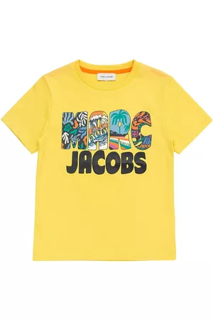 Marc Jacobs | Niño Camiseta De Algodón Orgánico Con Logo Encauchado 3a