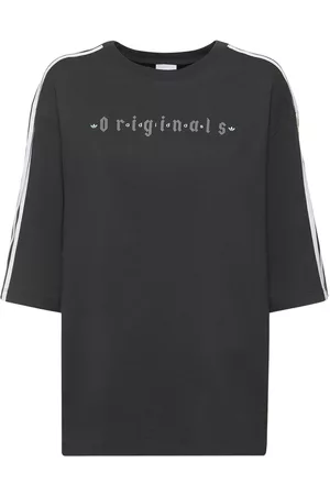 adidas Mujer Oversize - | Mujer Camiseta Oversize De Algodón Con Logo Xxs