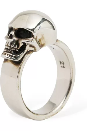 Alexander McQueen Hombre Anillos - | Hombre The Side Skull Brass Ring 19