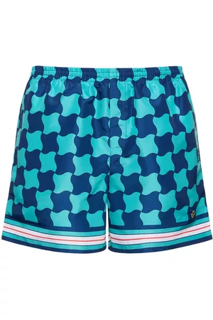 Casablanca Hombre Shorts de baño - | Hombre Pool Tile Printed Tech Swim Shorts /verde S