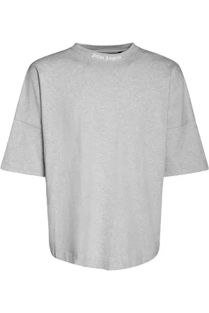 Palm Angels Hombre Oversize - | Hombre Camiseta Oversize De Jersey De Algodón Estampada /blanco Xs