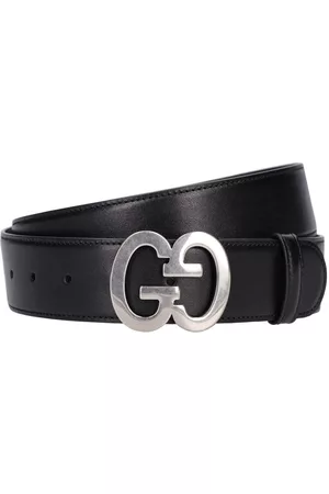 Gucci Hombre Cinturones - | Hombre Cinturón De Piel Con Logo Gg 4cm 80