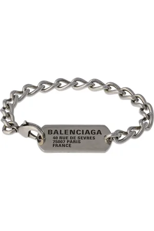 Balenciaga Brazalete De Latón Con Logo