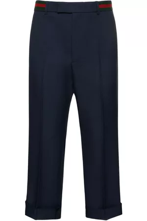 Gucci Hombre Pantalones - | Hombre Fluid Drill Pants W/ Web Detail 44