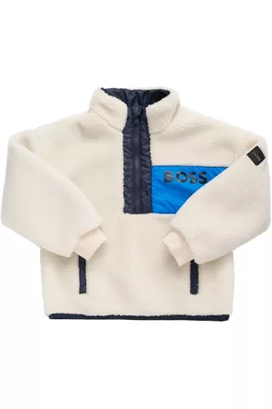 HUGO BOSS Hombre De Invierno - | Niño Teddy Tech Fleece Jacket W/ Logo 8a