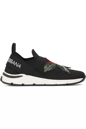Dolce & Gabbana Niñas Zapatillas - | Niña Sneakers Slip-on De Punto Con Logo 34