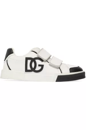 Dolce & Gabbana Niñas De piel - | Niña Sneakers De Piel Estampada Con Correas /negro 33