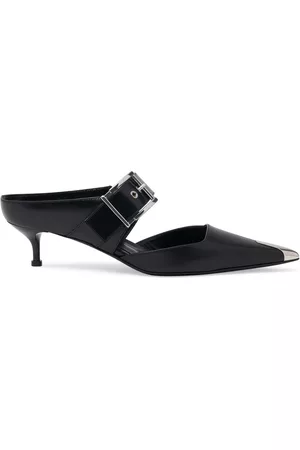 Alexander McQueen Mujer Planas - | Mujer Zapatos Mules Punk De Piel 55mm 40