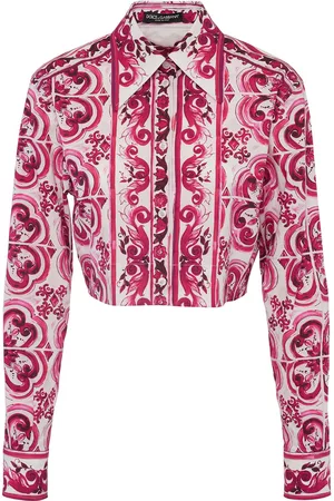 Dolce & Gabbana Mujer Estampadas - | Mujer Camisa Corta De Algodón Popelina Estampado 36