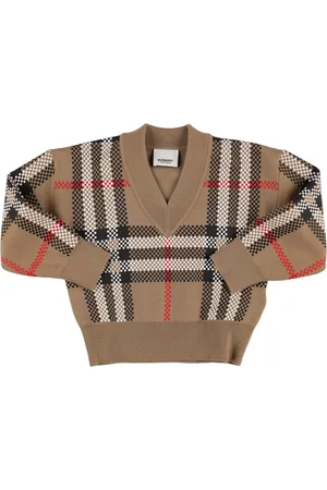 Burberry Suéter De Punto De Lana Estampado
