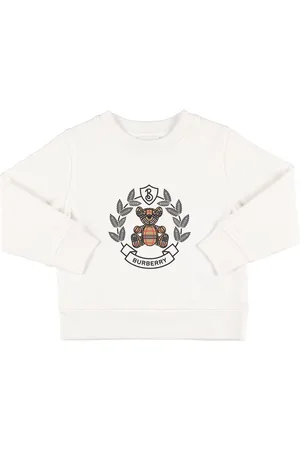 Burberry Sudadera De Algodón Con Logo Estampado