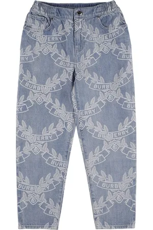 Burberry Jeans De De Algodón Con Estampado