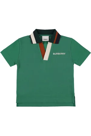 Burberry Camisa Polo De Algodón Piqué Con Logo