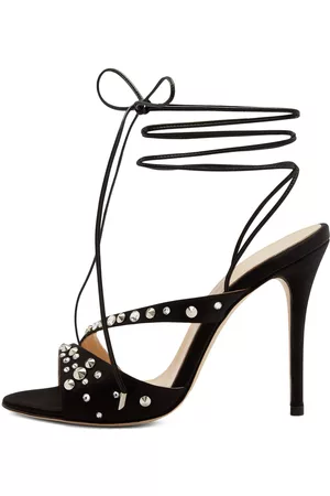 Alessandra Rich Mujer Sandalias - | Mujer Sandalias De Satén De Seda Y Viscosa 100mm 40