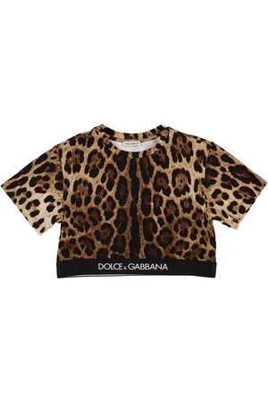 Dolce & Gabbana Camiseta Corta De Algodón Estampado