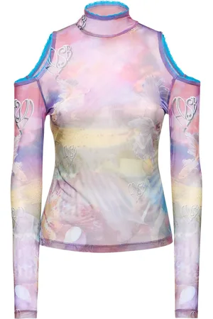 Andersson Bell Top De Malla Estampada