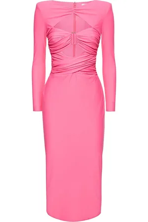 Self-Portrait Vestido Midi De Jersey Stretch