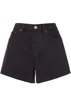 RE/DONE Shorts De Denim De Algodón
