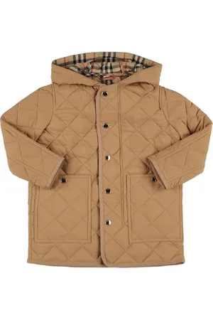 Burberry Chaqueta Larga Acolchada De Nylon Con Capucha