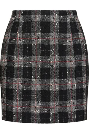 Alessandra Rich Minifalda De Lúrex Bouclé