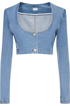 MAGDA BUTRYM Chaqueta Corta De Denim De Algodón